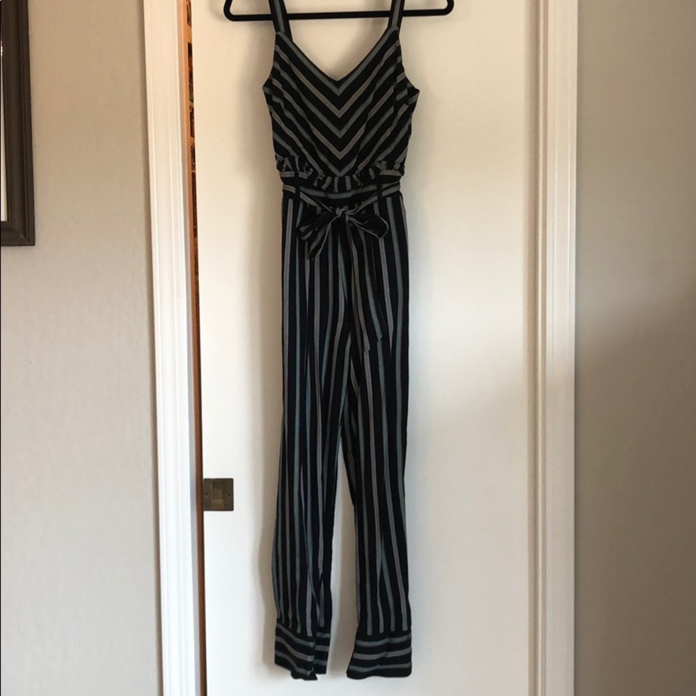 Striped jumpsuit
